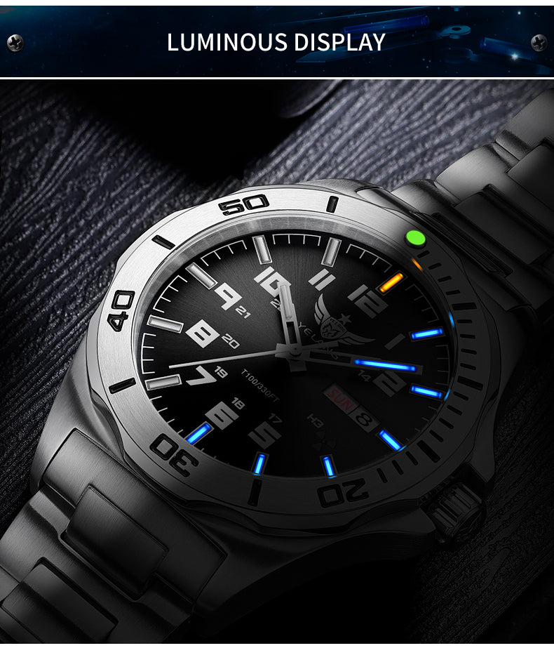 YELANG V1019 Luminous Men's Brand Watch 44MM Mechanical Watch Sapphire Japan Automatic 100m Waterproof 10bar Diving Watch