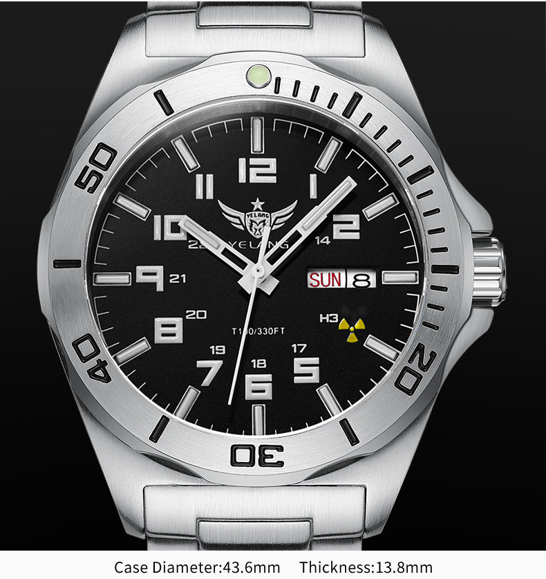 YELANG V1019 Luminous Men's Brand Watch 44MM Mechanical Watch Sapphire Japan Automatic 100m Waterproof 10bar Diving Watch