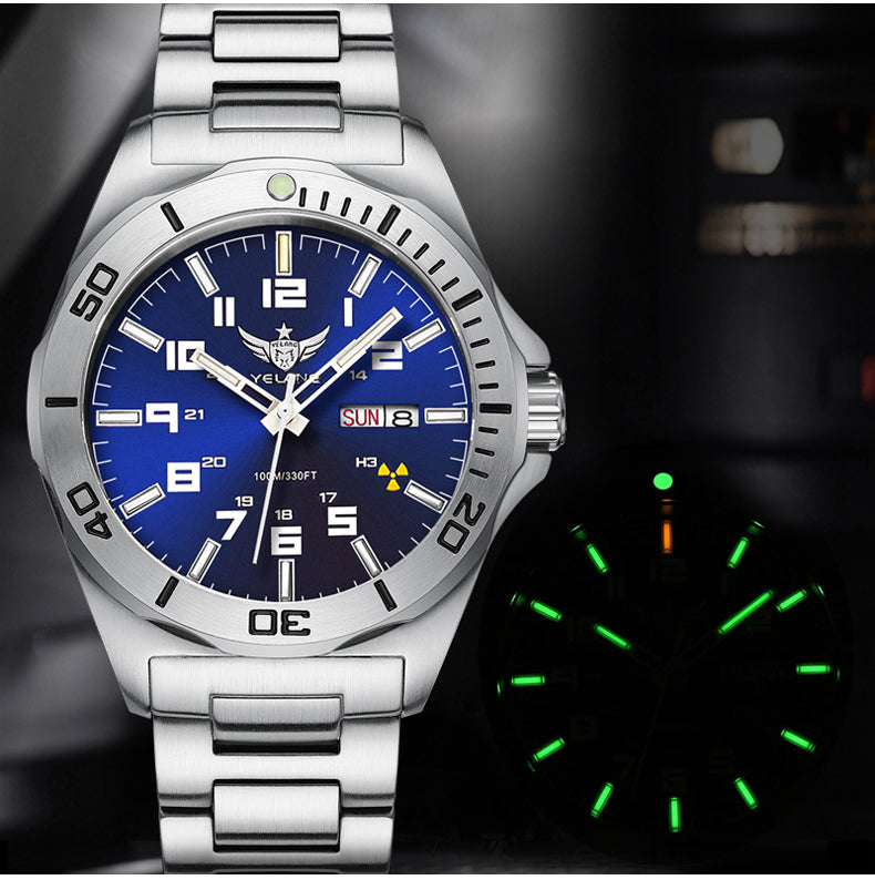 YELANG V1019 Luminous Men's Brand Watch 44MM Mechanical Watch Sapphire Japan Automatic 100m Waterproof 10bar Diving Watch