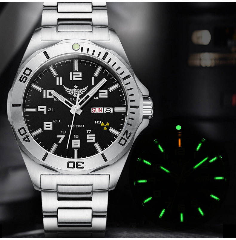 YELANG V1019 Luminous Men's Brand Watch 44MM Mechanical Watch Sapphire Japan Automatic 100m Waterproof 10bar Diving Watch