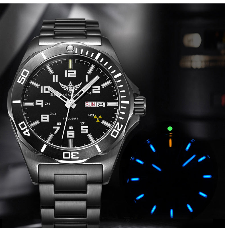 YELANG V1019 Luminous Men's Brand Watch 44MM Mechanical Watch Sapphire Japan Automatic 100m Waterproof 10bar Diving Watch