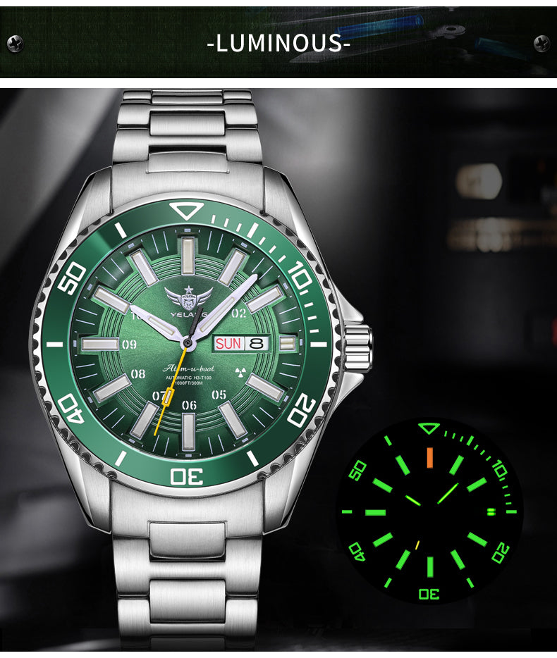 YELANG V1032S 44MM NH35/NH36 Automatic Mechanical Man Watches 30ATM 300m Waterproof Dive Watches for Man Luminous Sapphire Reloj