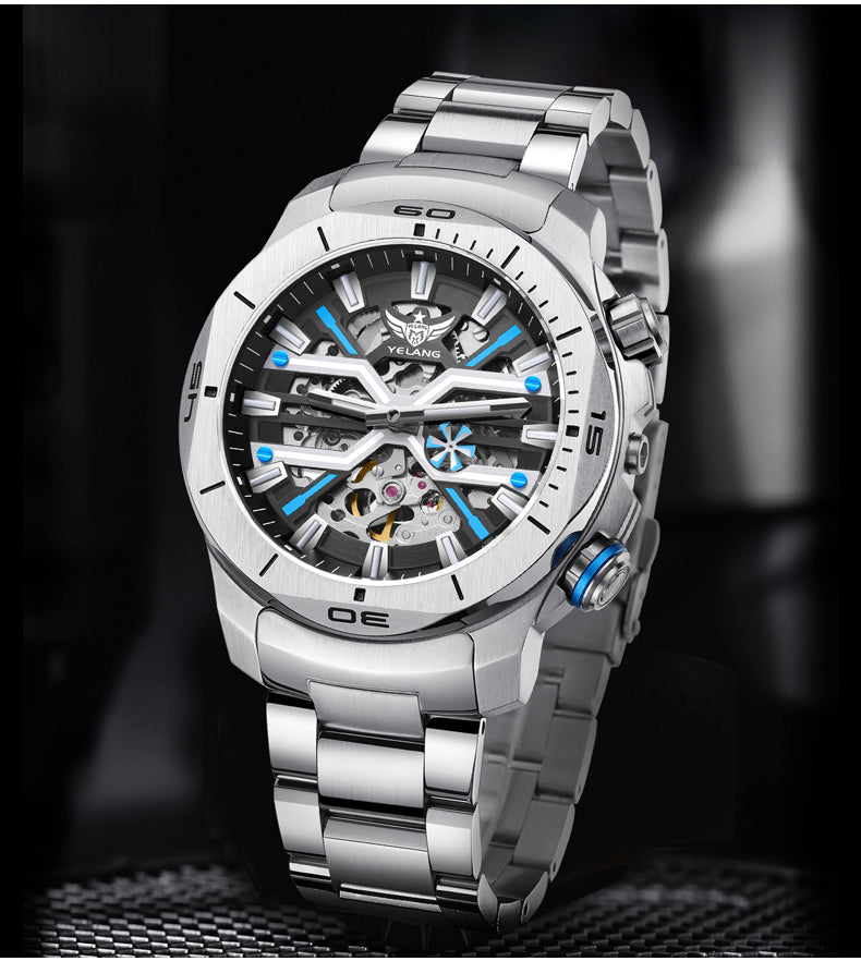 YELANG V1034 Men's Automatic Watch 44mm Japan Miyota 8N40 Movement T100 Luminous 300M Waterproof Sapphire Watchfor Men Reloj