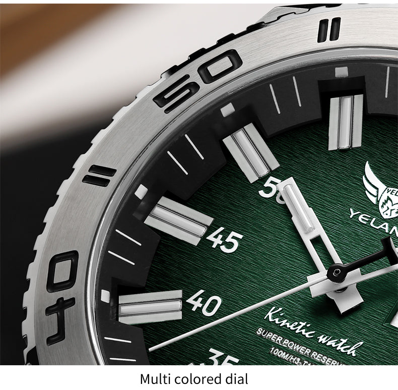 Yelang V1035 44mm Men Diving Watch Human Kinetic Energy Watch Brand 100m Waterproof Watches luminous T100 Japan PX83 Sapphire 2 sold byYelang Watch Offcial... (4.9 | 429 sold )