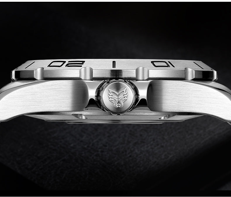 YELANG V1036S 42mm Men Quartz Watch Luminous 10 Years Lithium swiss RONDA 715-Li Movement 30ATM 300m Waterproof Military Style