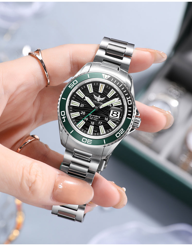 V1214 Women’s Solar-Powered Watch | Seiko EPSON Movement, Elegant Design, 100m Water ResistantV1214