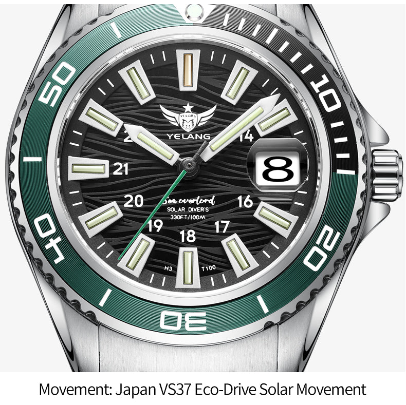 V1214 Women’s Solar-Powered Watch | Seiko EPSON Movement, Elegant Design, 100m Water ResistantV1214