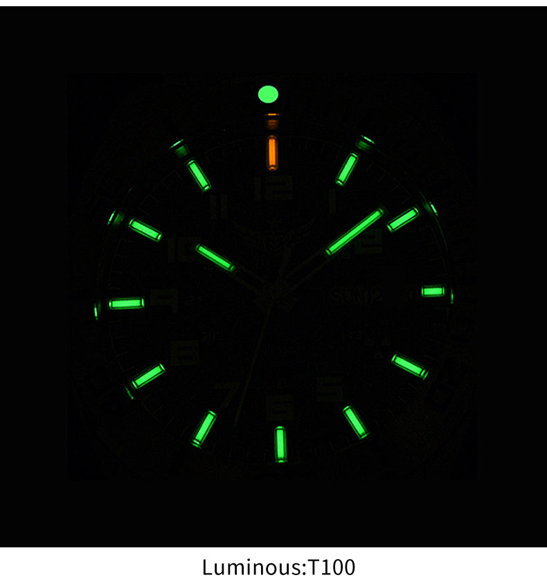 Yelang V1217 300m Diving Solar Watch Japan VS43 Swiss Super Luminous Water Ghost Waterproof Top Sapphire Aluminum Bezel Reloj