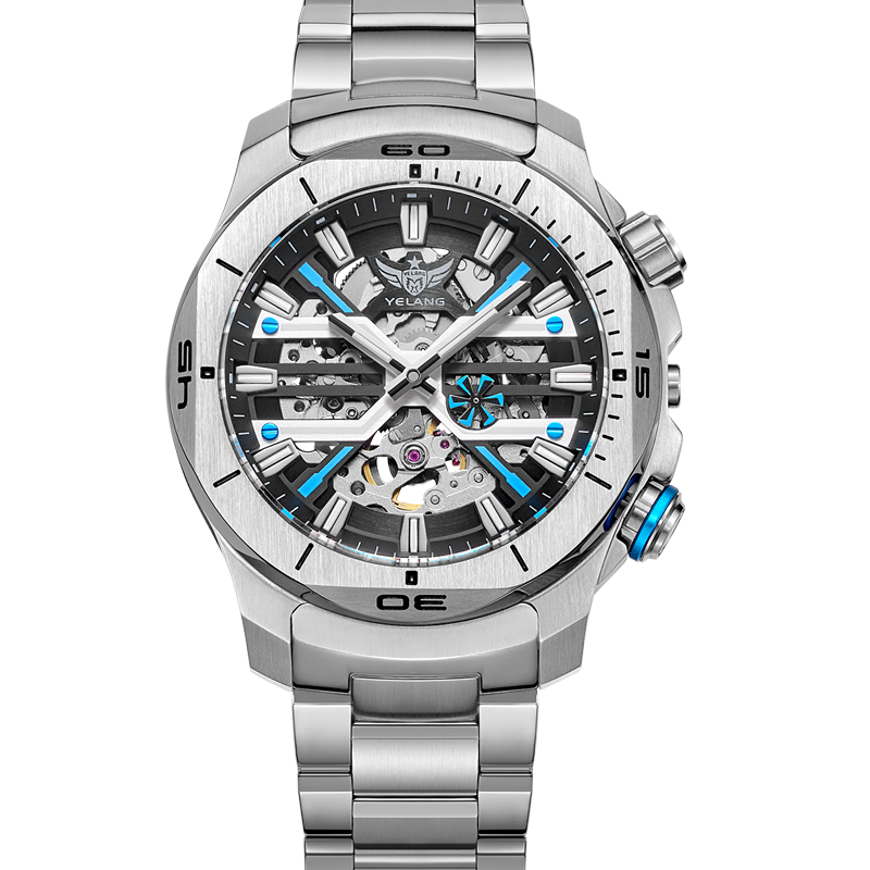 YELANG V1034 Men's Automatic Watch 44mm Japan Miyota 8N40 Movement T100 Luminous 300M Waterproof Sapphire Watchfor Men Reloj