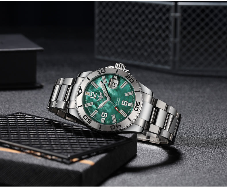 YELANG V5.3 42MM Men Automatic Mechanical Watch T100 Luminous 200M Diving Waterproof SW200 Movement Watch Sapphire 20Bar Reloj