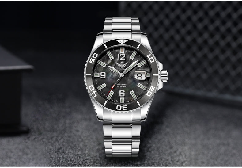 YELANG V5.3 42MM Men Automatic Mechanical Watch T100 Luminous 200M Diving Waterproof SW200 Movement Watch Sapphire 20Bar Reloj
