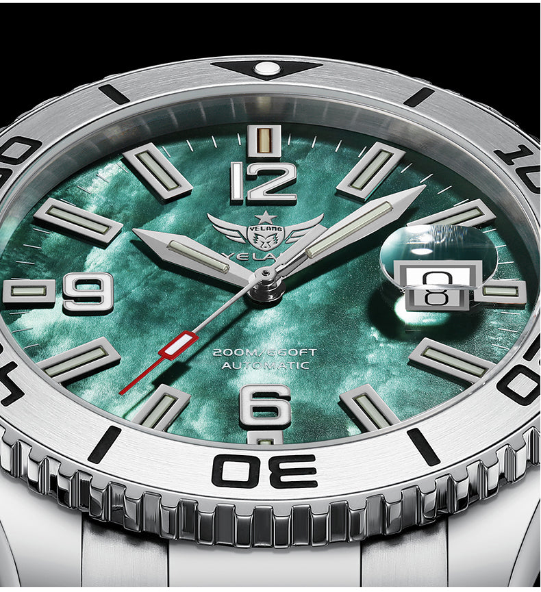 YELANG V5.3 42MM Men Automatic Mechanical Watch T100 Luminous 200M Diving Waterproof SW200 Movement Watch Sapphire 20Bar Reloj